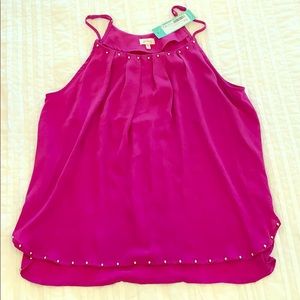 Studded sleeveless blouse